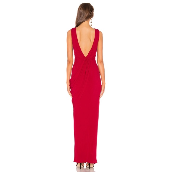 Katie May Leo Gown in Red Revolve Size Medium - Picture 3 of 6
